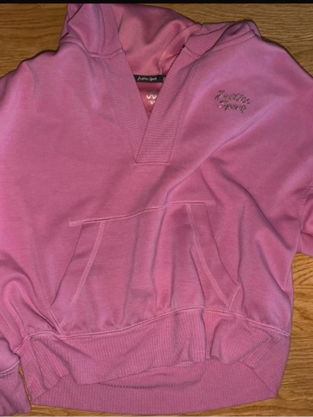 Justice Pink Hoodie Sweatshirt